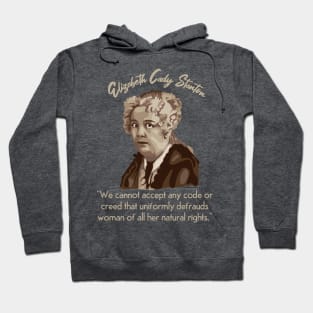 Elizabeth Cady Stanton Portrait and Quote Hoodie